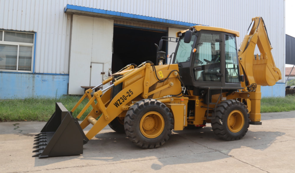 Экскаватор-погрузчик равноколесный SHANMON WZ30-25