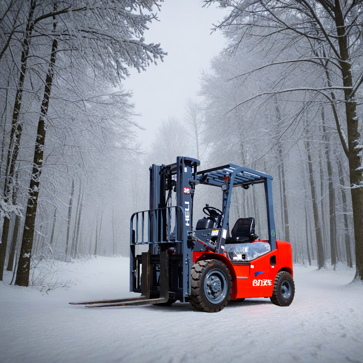 Обслуживание вилочного погрузчика Heli CPCD35 в условиях Севера