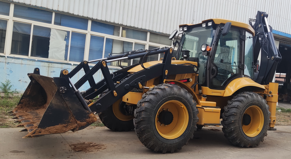 Экскаватор-погрузчик равноколесный  SHANMON 388H комплектация стандарт