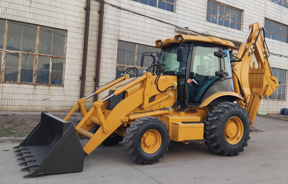 Экскаватор-погрузчик разноколесный SHANMON 388